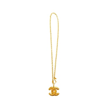 Chanel Gold Quilted Logo Chain