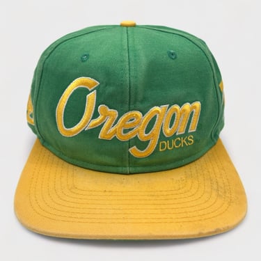 Vintage Oregon Ducks Script Snapback Hat