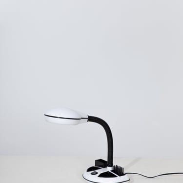 Desk Lamp Rabbit Tanaka Campus Organizer 1980's - Memphis Milano design Style Black and White 