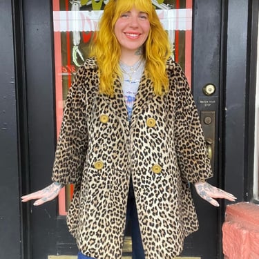 Vintage 60s leopard coat