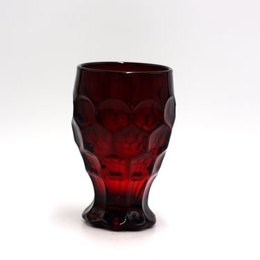 vintage Georgian Ruby Red goblet 