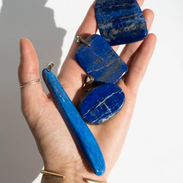 Assorted Lapis Pendant Necklaces