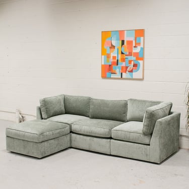 Barney Modular Sofa in Belmond Jade 4 Piece
