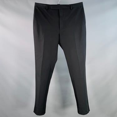 PRADA Size 36 Black Polyester Blend Button Fly Dress Pants