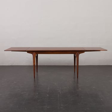 Mid-century Extendable Rosewood Dining Table, Model 10, Johannes Andersen for Hans Bech, Denmark, 1960s 