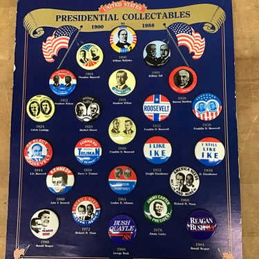 1900-1988 Presidential Button Collection (Seattle)