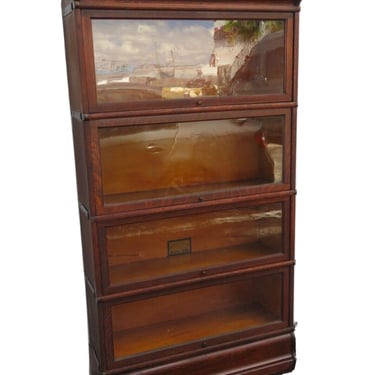 Lawyer Stackable Oak Tall Bookcase Display Shelf Cabinet by Globe Wernicke 3685