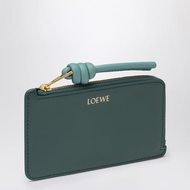 Loewe Knot Green/Blue Card Case With Coin Purse Women