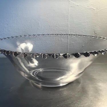 Imperial Candlewick Glass Serving Bowl 
