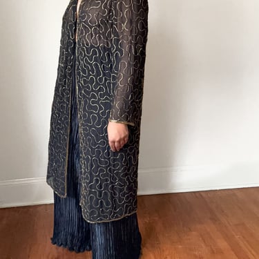 Mesha Vtg Beaded Duster | S-L