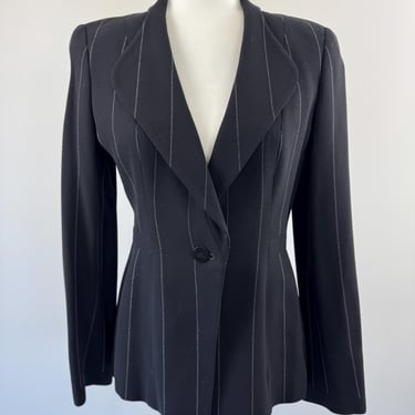 1990s Giorgio Armani Pinstripe Blazer 