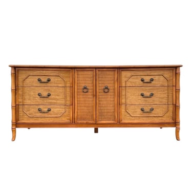 Vintage Faux Bamboo Dresser by Broyhill - 68" Long 9 | Elle Woodworthy -  Fort Myers, FL | ATTIC