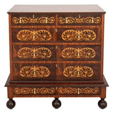 William & Mary Style Walnut Chest of Drawers