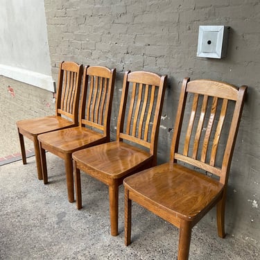 Set of 4 Oak Chairs