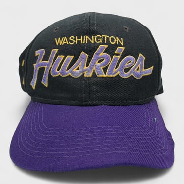 Vintage Washington Huskies Script Snapback Hat