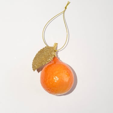 Clementine Gold Leaf Ornament