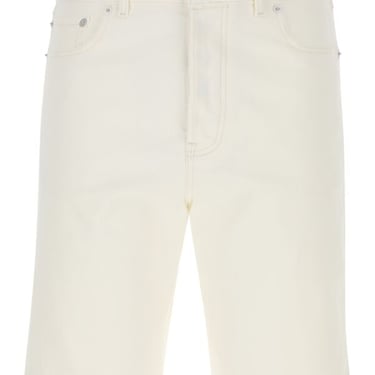 Kenzo Men Ivory Denim Bermuda Shorts