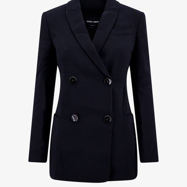 Giorgio Armani Woman Blazer Woman Black Blazers E Vests