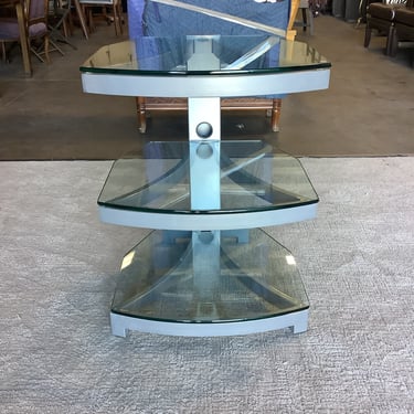 3 Tier Silver TV Stand