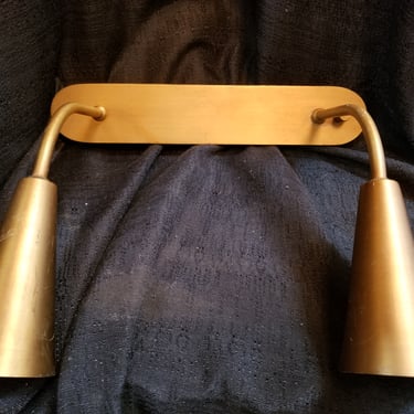 Mid Century Modern Style Brass Library Picture Lamp