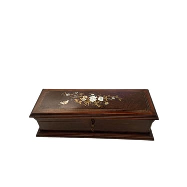 19th C. French Boulle Box With Key 