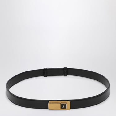 Saint Laurent Black Belt With Charniere Buckle Women