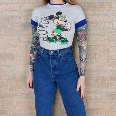 80's Florida Mickey Mouse T Shirt 