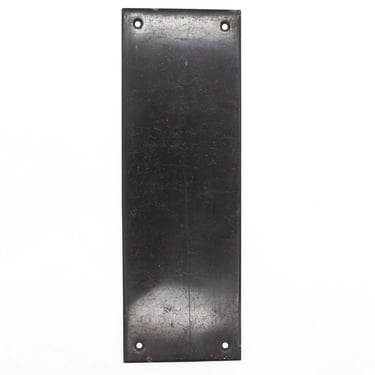 Commercial 9 in. Black Finish Brass Door Push Plate