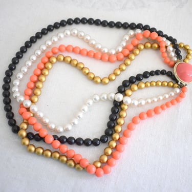 1960s Multi-Strand Bead Necklace 