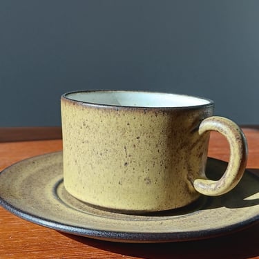 Zaalberg Holland Coffee Cup and Saucer | Midcentury Pottery 