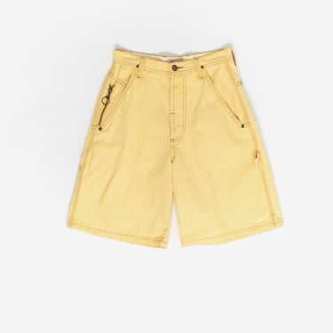 Vintage pale yellow denim shorts - Small 