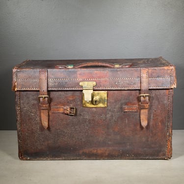 Antique English Military Boot Field Trunk c.1900