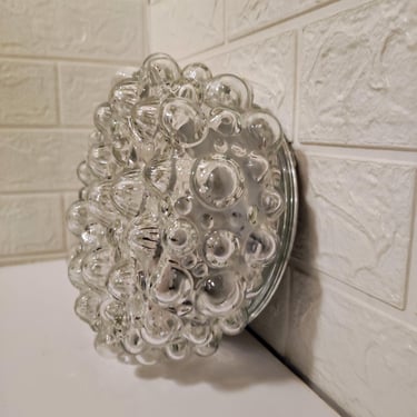 Vintage Bubbles Glass Sconce/ Mid Century / Wall Light With Bubbles/ Lightning/ Retro Glass Sconce/ 70s 