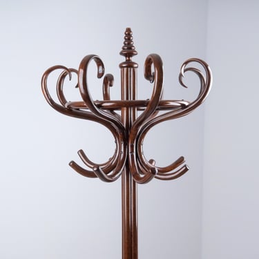 Vintage bent wood coat rack/ Antique Thonet coat rack/ standing coat rack vintage/ bentwood wall coat rack 