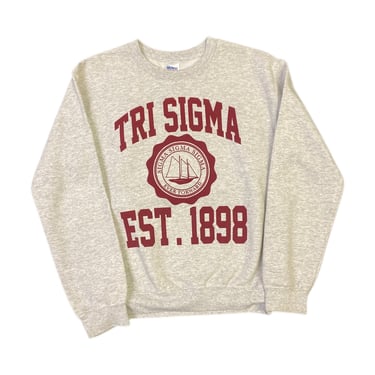 (S) Grey Tri Sigma Crewneck 031122 JF