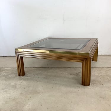 Large Vintage Regency Coffee Table 