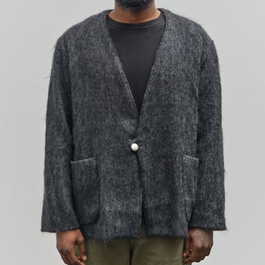 orSlow Mohair Cardigan, Charcoal Grey