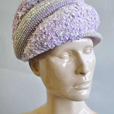 Vintage Wool Made in USA Purple & Gold Derby Hat Vintage Wool Made in USA Purple & Gold Derby Hat - www  main image 2