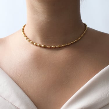 Vintage Gold Tone Layering Necklace