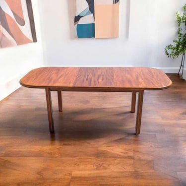 Danish Teak Dining Table – Mid-Century Modern Butterfly Leaf Table, Seats 6-8, Vintage Scandinavian Style 