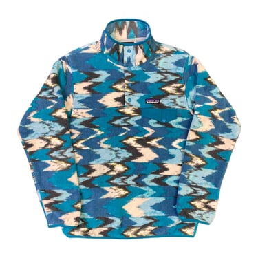 (S) Blue Patagonia Synchilla Pull-Over Jacket 031722 JF