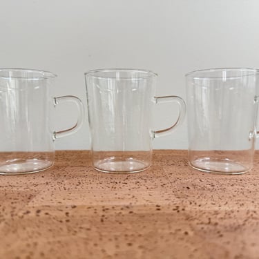 Schott & Gen Mainz | (3) Boroscillicate Coffee Tea Glasses | Jena Glas Glass | Wagenfeld Löffelhardt | Germany 
