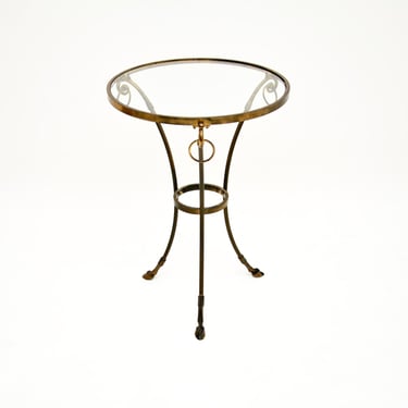 Vintage Italian Brass Gueridon Occasional Table