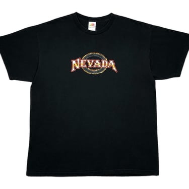 Vintage 2004 Nevada Motorcycle Rally/Run “American Tradition” Double Sided Biker Graphic T-Shirt Size XL 