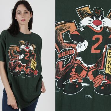 Sylvester Looney Tunes T Shirt / All Over Print T Shirt / Iowa Hip Hop Cartoon Character Graphic Tee XL 