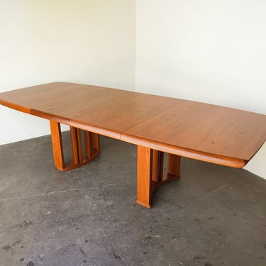 Vintage Benny Linden Expanding Teak Dining Table 1970s 