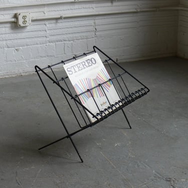 Metal Magazine Rack by Richard Galef for Ravenware Distributed by Raymor 
