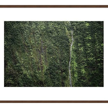 Hawaii Photography, Hawaiian Wall Art, Travel Photography, Hawaii Print, Tropical Waterfall Print, Kohala Kona Coast, Waipio Pololu Valley 