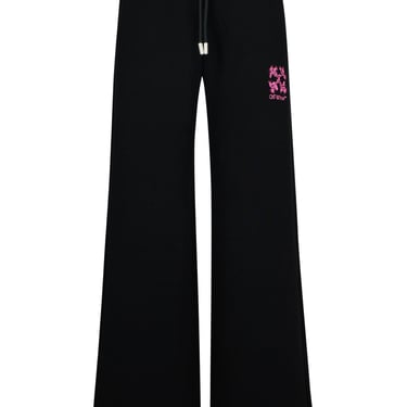 Off-White Black Cotton Joggers Woman