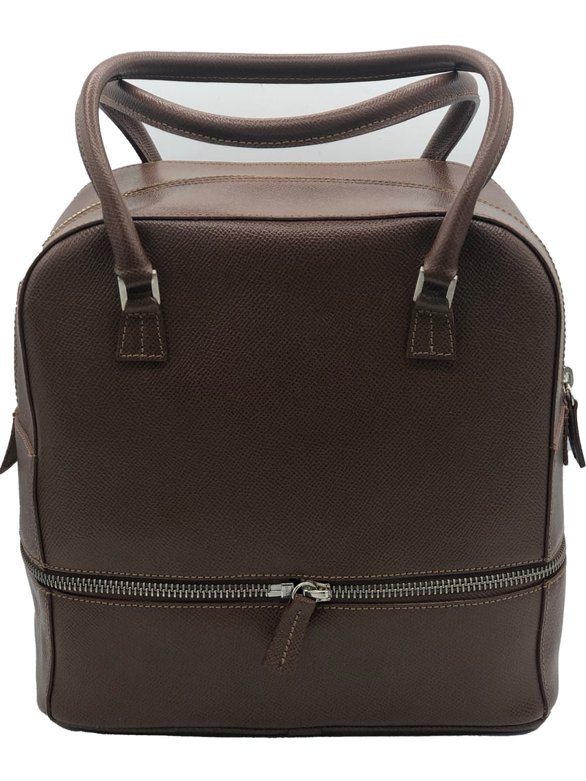 Jean Paul Gaultier 2000s Brown Leather Expanding Travel Bag | The Way ...
